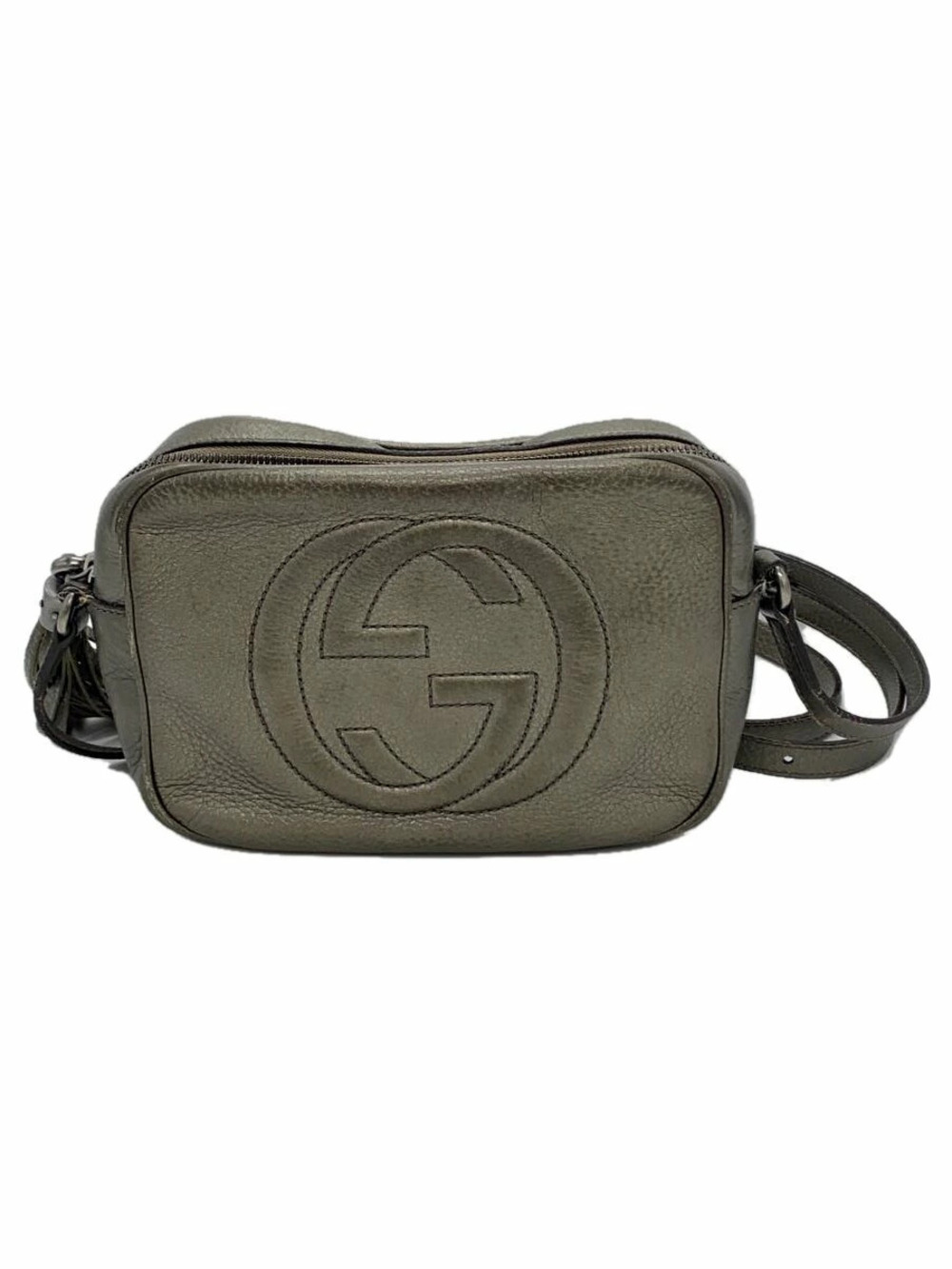 Gucci Disco Bag Soho Leather Gray